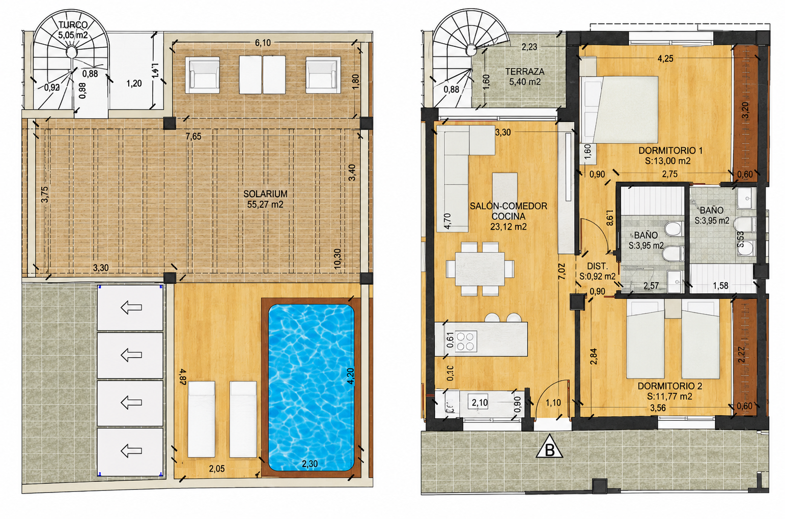 Plano Atico Ref. SP211026TDB – Ático con Vistas al Mar en Torre de Benagalbón